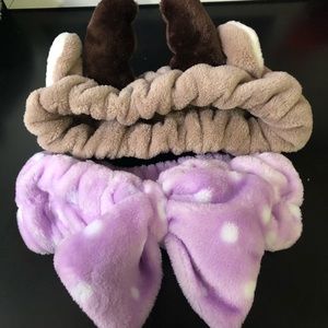 Deer and bow fleece headbands